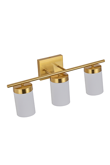 3-Light Gold Modern Wall Sconce