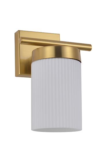 1-Light Gold Modern Wall Sconce